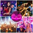 thumbnail image 2 of Yeacher LED Glasses 10 Colors Optional Light Up El Wire Neon Rave Glasses Twinkle Glowing, 2 of 6