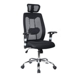 TygerClaw Ergonomic High Back Mesh Office Chair with Headrest