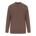 thumbnail image 3 of IROINID Pull à Col Rond pour Femmes Couleur Unie Loisirs Manches Courtes Longues Automne et Hiver Pull à Boutons Blouse, 3 of 6