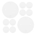 thumbnail image 4 of 50pcs White Ceiling Blank-up Cover Flat Round Blank Plate Octagon Box Electrical Box Cover Plates In Ceilings Or Walls For Oversize Box Openings Or Drywall, 4 of 9
