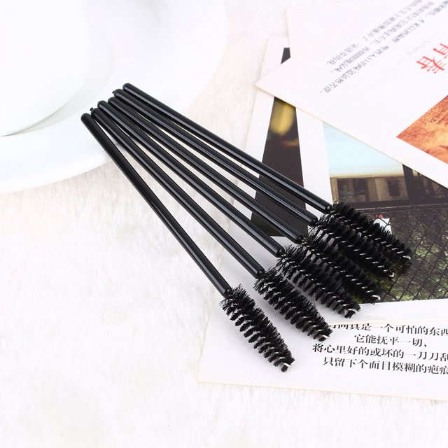 Sonew 50pcs/set Eyelash Brush Disposable Makeup Brushes Lash Extension Mascara Applicator Beauty Tool, Eyelash Extension Tool, Disposable Eyelash Brush