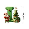 thumbnail image 1 of Nilvkv 26 Letters Christmas Tree Decoration Pendant Christmas Tree Ornaments Personalized DIY Christmas Ornaments Christmas Decoration Xmas Tree Hanging Decor Feature, 1 of 6