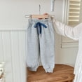 thumbnail image 2 of Yuyuzo Pantalon Bébé Élastique à Cordon Taille Haute Unisexe Enfants Bas Resserré avec Poches, 2 of 5