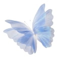 thumbnail image 1 of KLKCMS Artificial Gauze Butterfly with Standing Base Crafts Fake Wedding Decoration Blue, 1 of 9