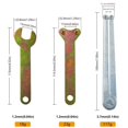 thumbnail image 2 of BTOER Angle Grinder Spanner Wrench Key Flanged Wrench Metal Spanner For Grinder Hubs Arbors Devices Fasteners Power Tool Accessories, 2 of 9