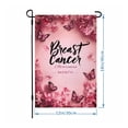 thumbnail image 3 of Chanana Breast Cancer Awareness Garden Flag Double Sided Outdoor Breast Cancer Pink Ribbon Butterfly Decorations Support Peace Hope Power Faith Holiday Small Yard Outdoor Decoration 12 X 18 In, 3 of 6