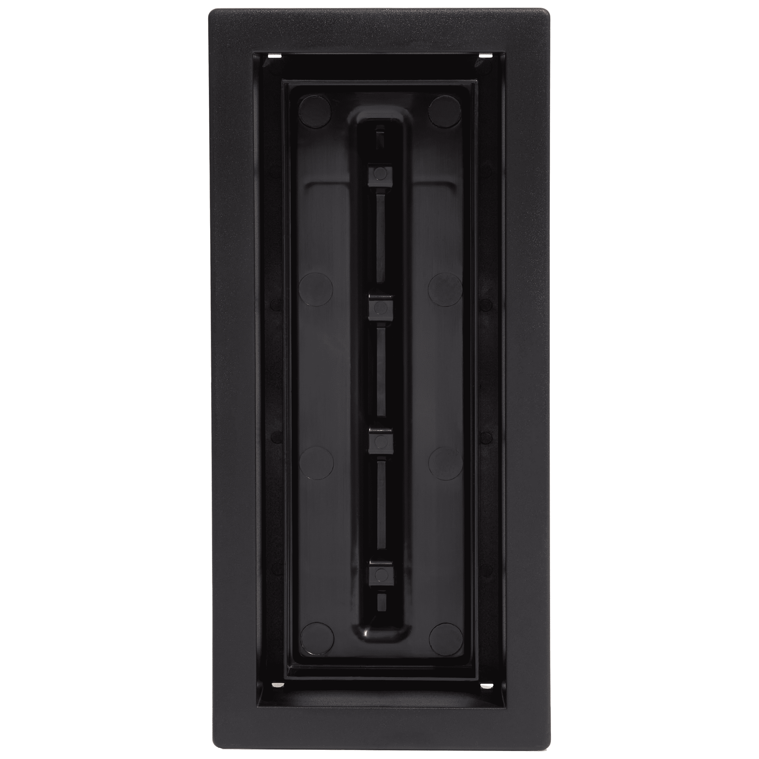 Fittes Framed Floor Vent [Lite], Minimalist ABS Plastic HVAC Air Return Register Cover, Customizable Modern Airflow Solution for Home Floor, Easy 15-Min DIY Install – 4"x14" – Matte Black
