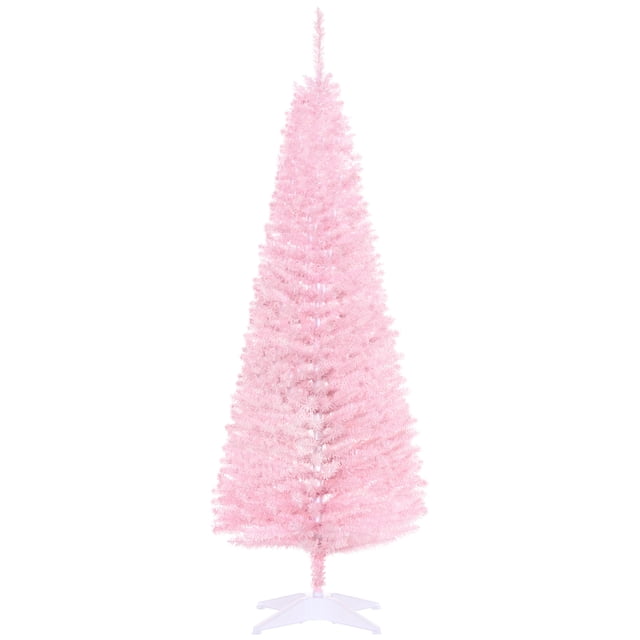 HOMCOM Arbre de Noël Crayon, Arbre de Noël Mince avec Branches Réalistes