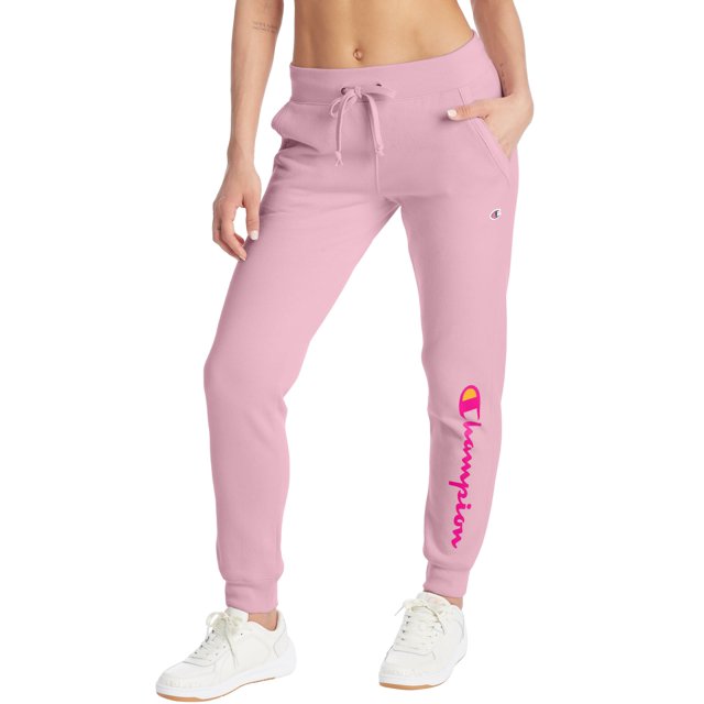 Champion Joggers en Molleton Powerblend pour Femmes, G, Orchidée Préférée