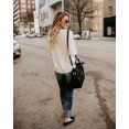 thumbnail image 2 of Women's Sweater Large Size Love Sweater Long Sleeve Top, 2 of 2