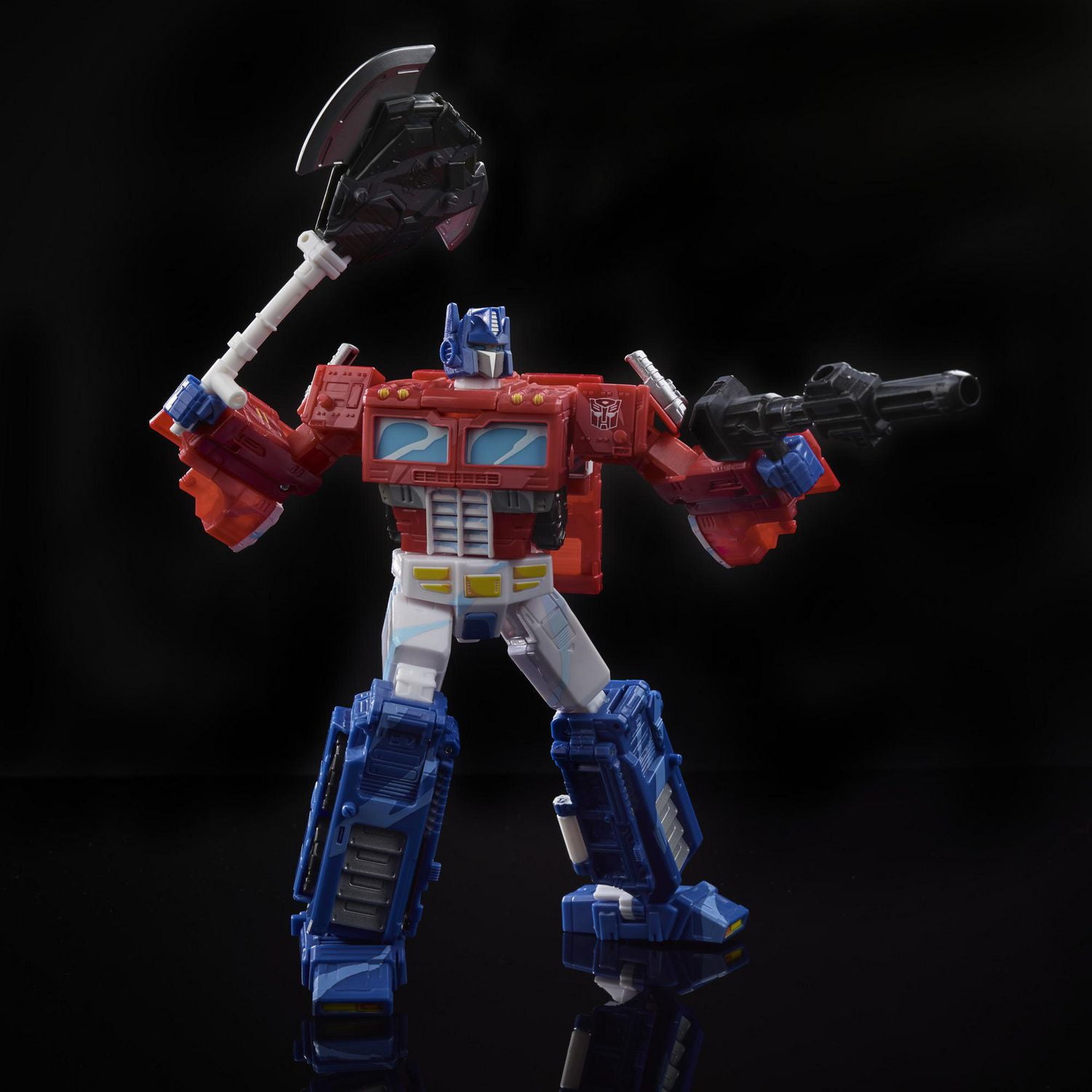 Jouets Transformers Generations War for Cybertron, édition spéciale 35e anniversaire WFC-S65, Optimus Prime du dessin animé classique, décoration par ombrage de celluloïd