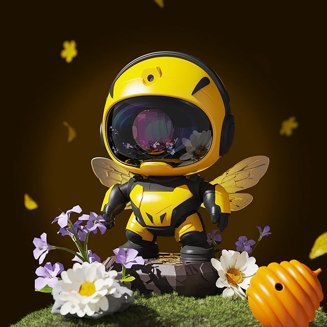 Salange Bee Colorful Projection Lights, Starry Nebula Ceiling LED Lamp, Kids Room Decor Aesthetic, Gift for Child Adults