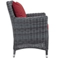 thumbnail image 3 of Modway Summon Ensemble de Salle à Manger d'Extérieur Sunbrella® 2 Pcs en Canvas Red, 3 of 6