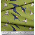 thumbnail image 2 of Soimoi Tissu en Coton Cambric Vert Imprimé Pic Volant par Yard 42 Pouces de Large, 2 of 3