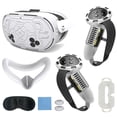 thumbnail image 1 of VR protective accessory set for Meta Quest 3S, including controller handle cover, VR shell cover, mask, lens cover, thumb grip, eye mask, protective case for Quest 3S, 1 of 8