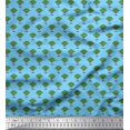 thumbnail image 1 of Soimoi Polyester Crepe Fabric Lotus Block Decor Fabric Printed Yard 52 Inch Wide, 1 of 3