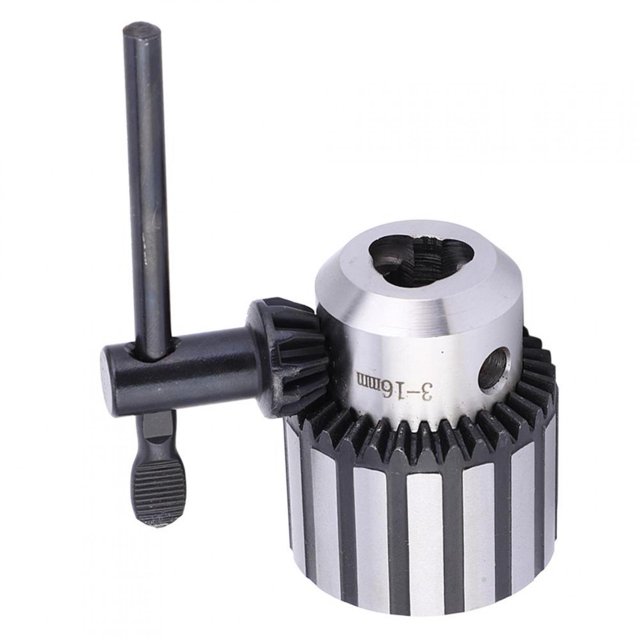 LHCER Haute Qualité 3-16mm B18 Mandrin de Forage Robuste avec Clé pour Perceuse de Banc de Tour