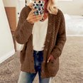 thumbnail image 1 of LSLJS Women's Fall Winter Cardigans Long Sleeve Button V-Neck Pullover Tops Open Front Casual Lightweight Sweater, 1 of 7