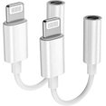 thumbnail image 1 of 2 Pcs Dongle pour Écouteurs Apple Profitez d'Un Audio de Haute Qualité sur Votre Iphone, 1 of 4