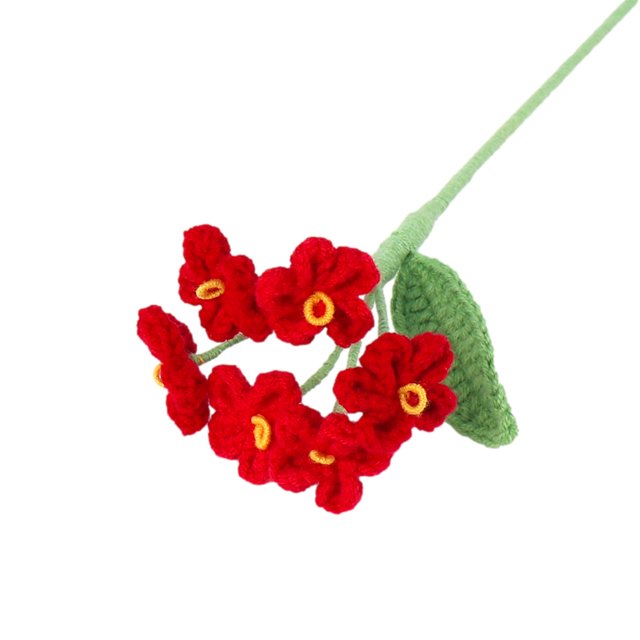Birdeem Handmades Bouquet-Small Fresh Simulation Flower Office Garden Decoration Knit Flowers