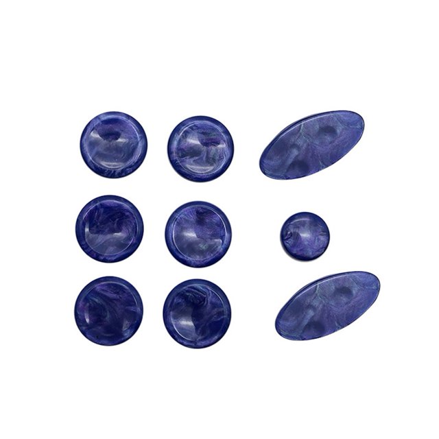 9 Pcs Saxophone Key Buttons Inlays for Alto Tenor Soprano Sax Replacement Parts
