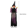 thumbnail image 3 of Halloween Animatronics Flying Witch Halloween Decor 70In Life Size Hanging Vocal With Light Up And Creepy Sound For Outdoor Indoor Halloweens House Props, 3 of 9