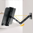 thumbnail image 4 of Wall Mount 360°Rotating Aluminum Tablet Holder with Extendable Arm and Foldable Stand for All 47 to 13 Inch Tablets and Phones Ready for Living Room Bedroom and Doorway Display, 4 of 7