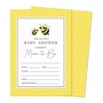 thumbnail image 1 of Inkdotpot 30 Cartes d'Invitation de Shower de Bébé Neutres selon le Genre Maman Abeille à Remplir Invitations Vierges, 1 of 6
