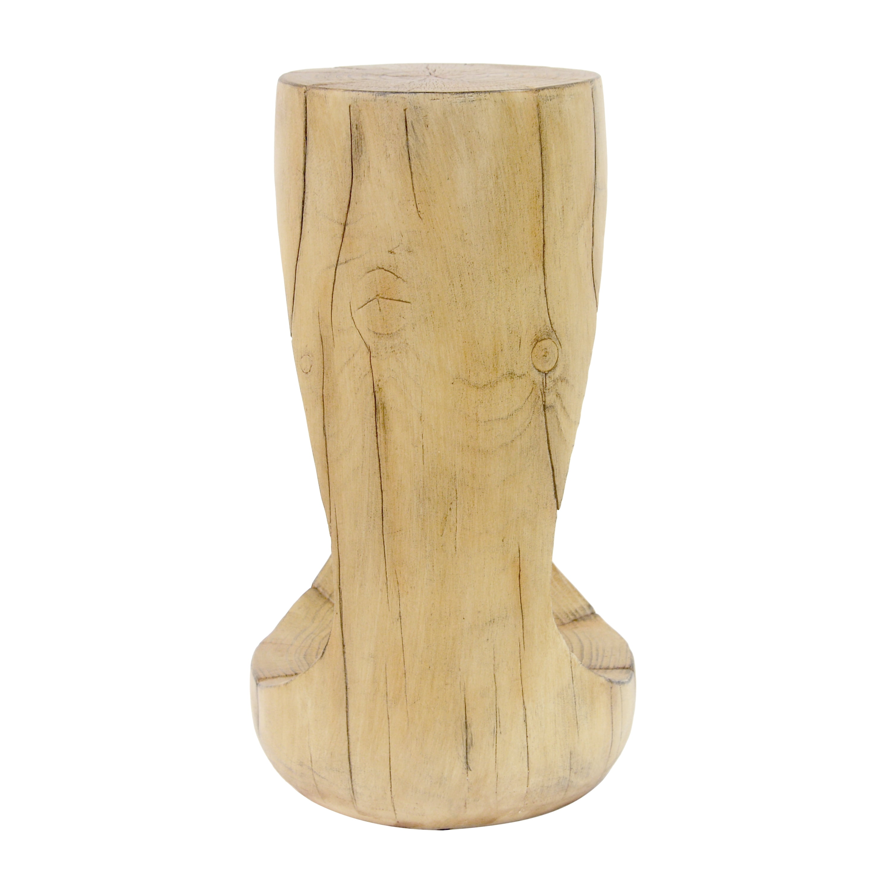 Table d'appoint Noble House grise MGO, texture bois, 67,5 cm de hauteur, naturelle