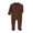 #299-Brown, variant on Cowsor Organic Cotton Baby Footie Pajamas Newborn Soft Zip Sleeper
