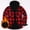 Red, variant on cllios Men's Sherpa Lined Flannel Shirt Jackets Clearance Sales,Winter Thick Warm Coat Drawstring Long Sleeve Plaid Hooded Jacket Casual Snap Front Fleece Jacket