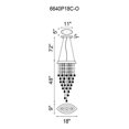 thumbnail image 2 of Cwi Lighting Robin 3 Light Down Chandelier With Chrome Finish, 2 of 3