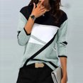 thumbnail image 1 of Jsaierl 2024 Automne Hauts à Manches Longues pour Femmes Col Rond Confortables T-Shirts Graphiques Géométriques Tendance Chemises Amples Décontractées Habillées Blouses de Travail, 1 of 3
