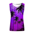 thumbnail image 5 of lSLJS Women Floral Printing Tank Round-Neck Sleeveless Block Tunic Tee Tops, Womens Tank Tops, 5 of 5