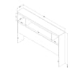 thumbnail image 4 of South Shore Spark Full Bookcase Headboard with Storage, in Pure Black, 4 of 8