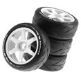 thumbnail image 2 of segolike Pneus de Roue en Caoutchouc 4x de Rechange pour Modèle 1/8 de Buggy Accessoires Bricolage Blanc, 2 of 7
