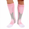 thumbnail image 1 of Unisex Compression Knee Leg Support Stretch Magic Compression Socks Performance Running Sports - 3 Sizes - 4 Colors, 1 of 6