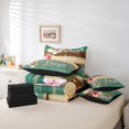 thumbnail image 4 of YST Coastal Lodge Cabin Starfish Seashell Comforter Set, 7 pièces, Vacances tropicales d'été, Queen, 4 of 4