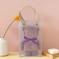thumbnail image 2 of Purple High Density Bear Towel 35X75Cm Coral Fleece Soft Bath Towel For Gift Personal Use And Spa, 2 of 7