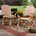 thumbnail image 2 of Baxton Studio Seva Dining Side Chair in Beige and Red (Set of 2), 2 of 7