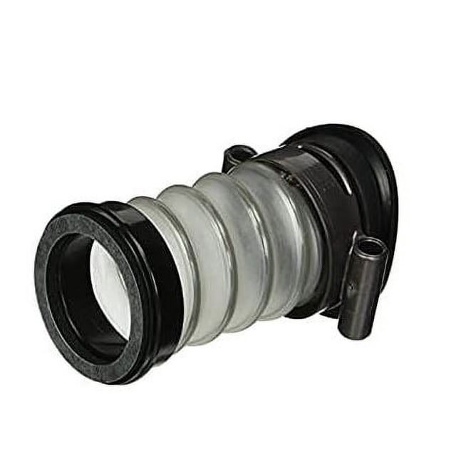 BuyParts Short Valve Hose for Dyson DC40, DC42, DC50, DC51 Series. A ribbed translucent hose with black end fittings, designed as a premium replacement vacuum accessory compatible with Dyson models and equivalent to Dyson 922625-03.