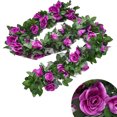 thumbnail image 1 of Guirlande de Roses Artificielles Suspendue Simple Fausse Vigne de Roses Guirlande Florale Décoration, 1 of 10