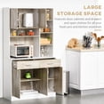 thumbnail image 4 of HOMCOM Vaisselier de Cuisine 71 Pouces avec Armoire de Rangement, Buffet Moderne avec Vaisselier, 4 of 10