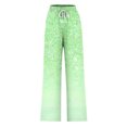 thumbnail image 5 of Pants for Women, Womens Fashionable Striped Printed Drawstring Wide Leg Pants, 5 of 5