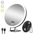 thumbnail image 4 of Sentmoon Miroir de Maquillage à DEL Rechargeable avec Support Rotatif à 360 Degrés Luminosité Réglable Lampe de Table pour Coiffeuse Miroir Portable pour Beauté Soins de la Peau, 4 of 6