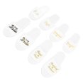 thumbnail image 4 of Bride Slippers Set, Women Open Toe Slippers 4 Pairs 27.1cm Length Golden Lettering  for Wedding Party for US Size 6-10, 4 of 7