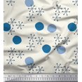 thumbnail image 1 of Soimoi polyester Crepe Fabric Geometric & Polka Dots Fabric Prints By Yard 42 Inch Wide, 1 of 3