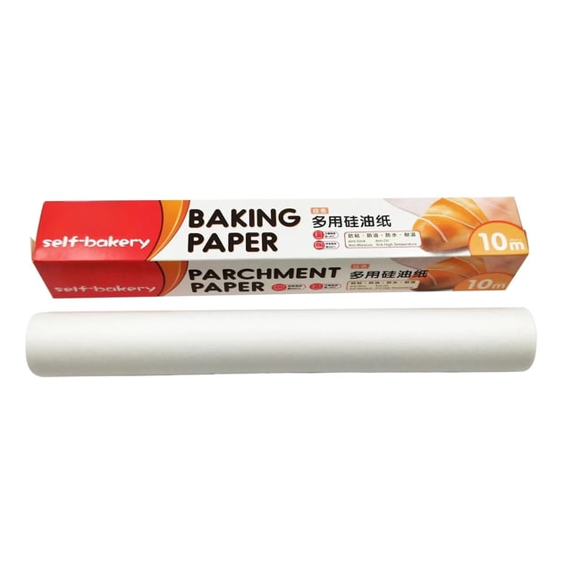 Binwennn Baking Mat Cake & Grill Pan Liner Food Grade Double Silicone Paper 10m X 30cm Paper Baking Sheets 9x13 Air Fryer Cake Pan Holiday Wax Paper Sheets Non Repeating Butter Paper Silicone Paper