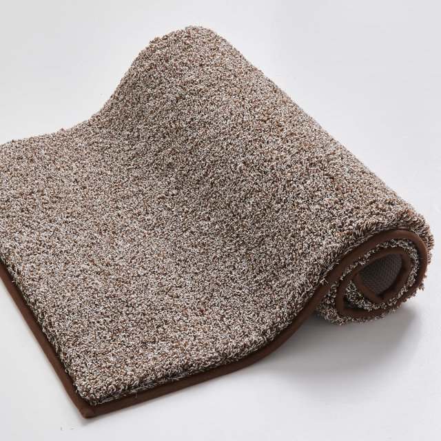 Douceur Brown Bathroom Rugs Non Slip, Super Soft Microfiber Bath Mats for Bathroom Washable, Fluffy Absorbent Bath Rugs for Bathroom, Quick Dry Shower Mat, 36" x 24"
