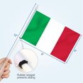 thumbnail image 4 of Anley Italy Mini Flag 12 Pack - Hand Held Small Miniature Italian Flags on Stick - 5x8 Inch with Solid Pole & Spear Top, 4 of 7